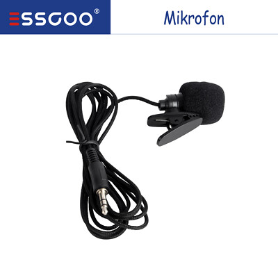 ESSGOO Jack Car Microphone Stereo Plug Wired External 3.5 for Tablet Autoradio