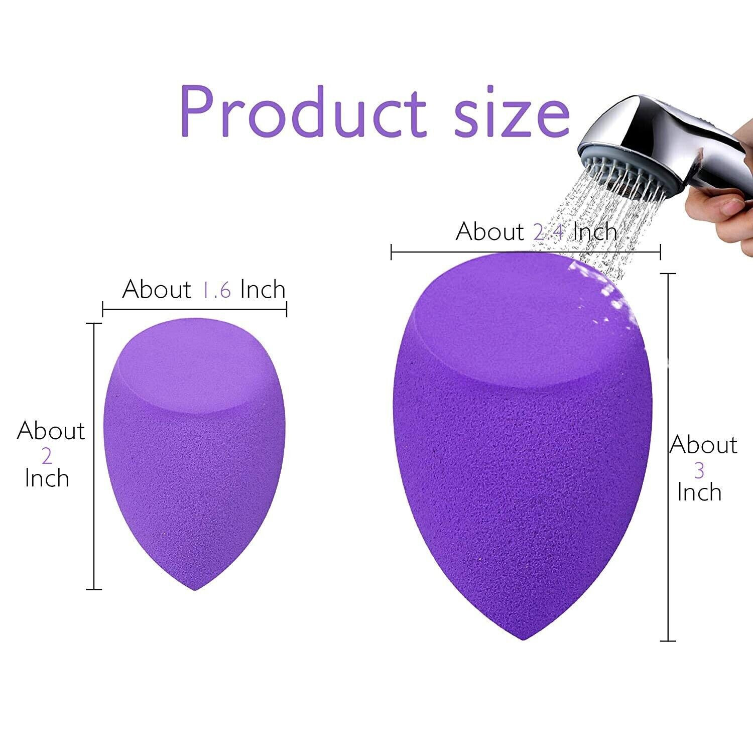 Make up Sponges Wedges Beauty Foundation Blender Buffer Sponge Flawless Smooth 2 eBay