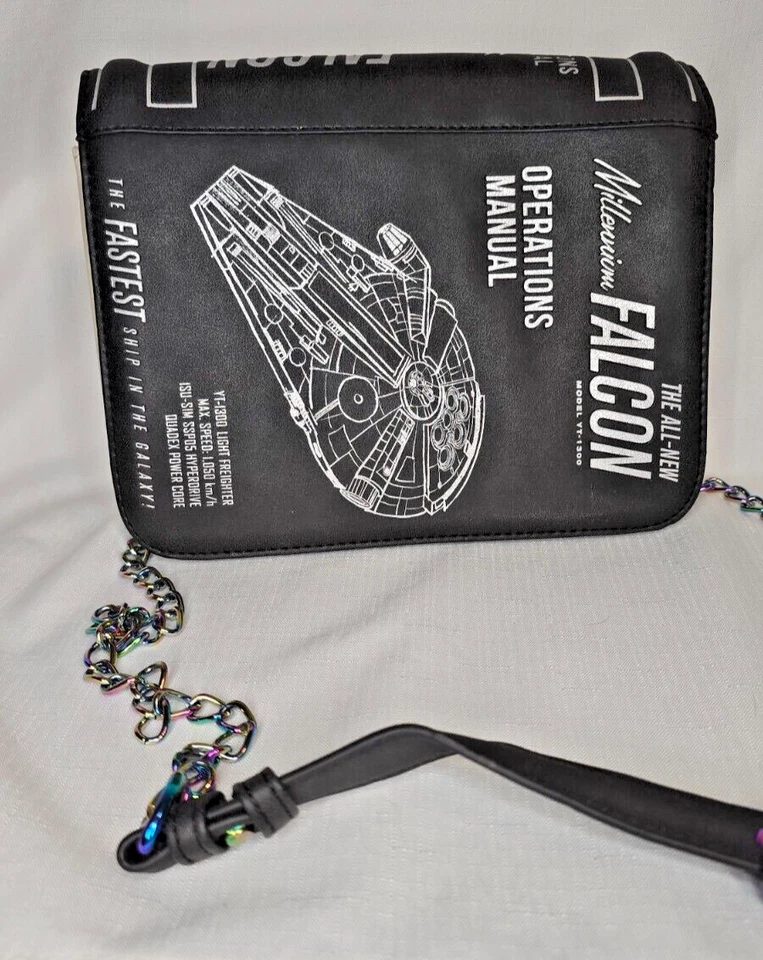 Star Wars Millennium Falcon Operations Manual Crossbody Bag • Blueprint Purse - Image 2 of 4
