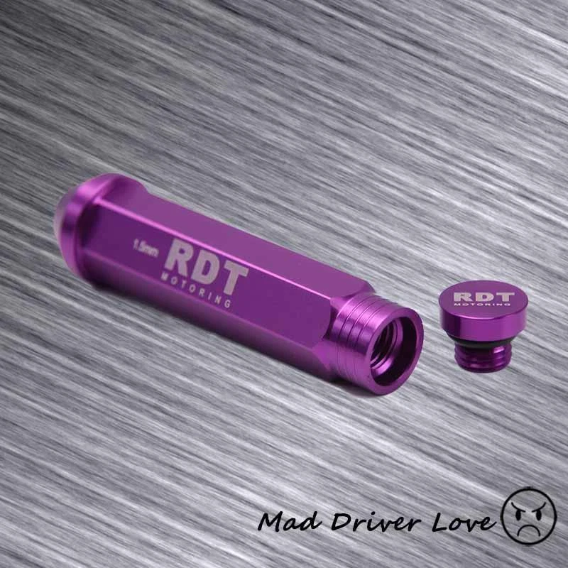 20 X ФИОЛЕТОВЫЙ 95 ММ АЛЮМИНИЕВЫЙ РАСШИРЕННЫЙ ТЮНЕР БЛОКИРОВКА ЗАЖИМНАЯ ГАЙКА HONDA CIVIC DEL SOL CRX - Изображение 2 из 2