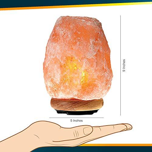 Himalayan Glow Salt Lamp with Dimmer Switch 5-7 lbs - Picture 8 of 12
