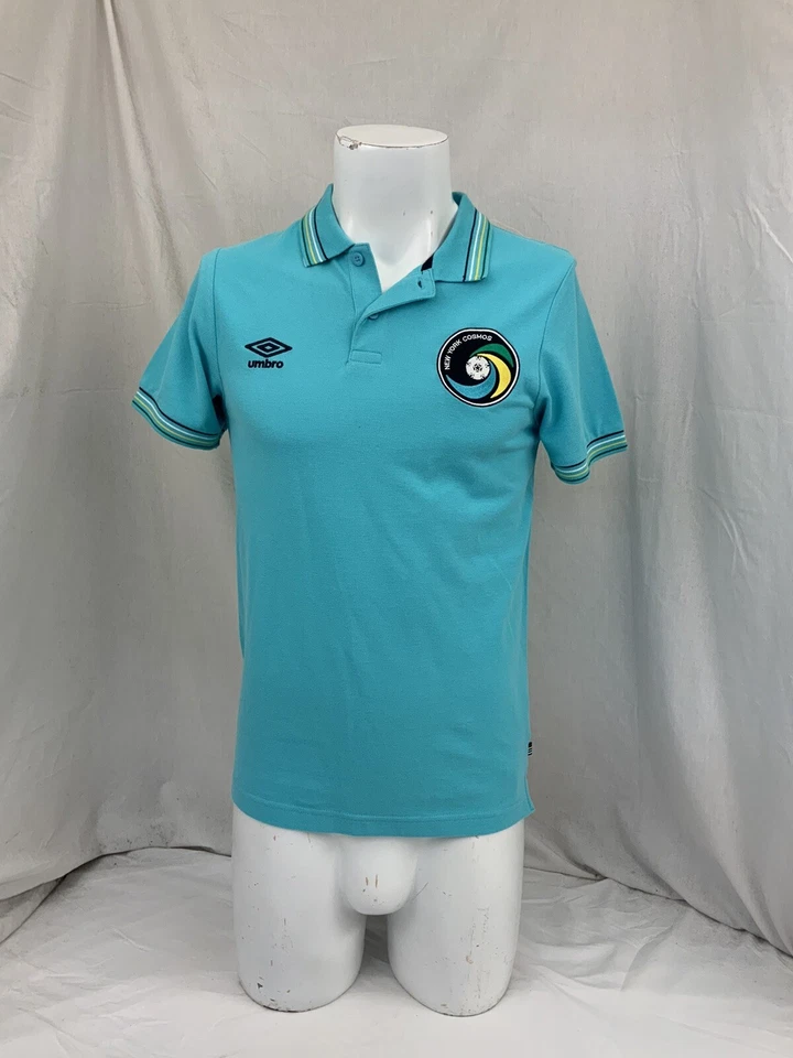 New York Cosmos 茵宝 Polo 衫小号男式浅蓝色棉穿一次 YGI Q1-287 — 第 2/4 张图片