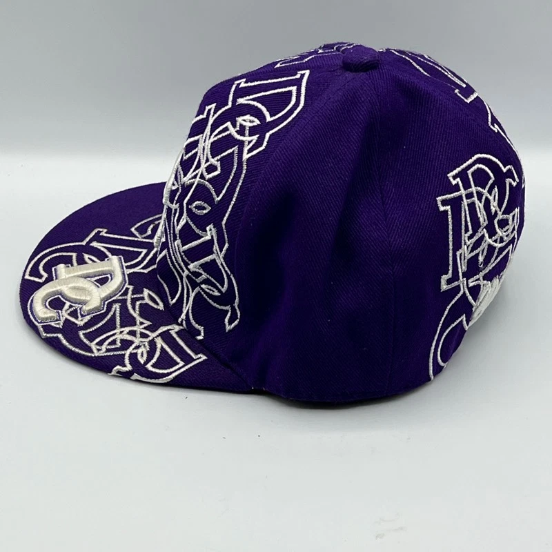 Gorra de béisbol DC Washington City Hunter para hombre S púrpura logotipo ajustada bordada Foto 3 de 4