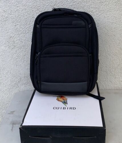 BNIB BACK TO SCHOOL Black Cuibird Backpack w/USB PORT Waterproof Design Bargain - Picture 1 of 8