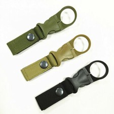 Water Bottle Holder Outdoor Camping Hiking Tactical Carabiner Nylon Belt Buckle