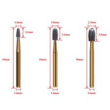 10PCS Dental Tungsten Carbide Burs FG Gold Trimming  Finishing High Speed