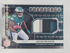 2020 Elements JALEN REAGOR /47 RC Rookie Frequency 3 Color Patch Eagles Patriots