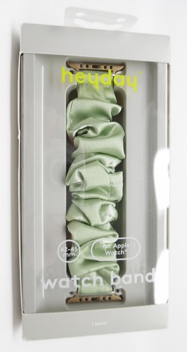 Banda de reloj Heyday nailon Scrunchie para Apple Watch 42 mm/44 mm/45 mm - verde suave