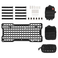 Tailgate Tactical Molle Panel + 3 Storage Bag For JEEP WRANGLER JK JL 2007-2022