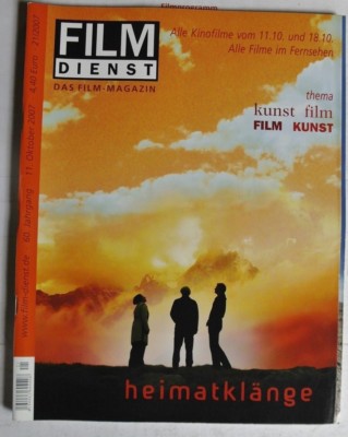 Film-dienst 2007/21 Thema: KUNSTFILM & FILMKUNST