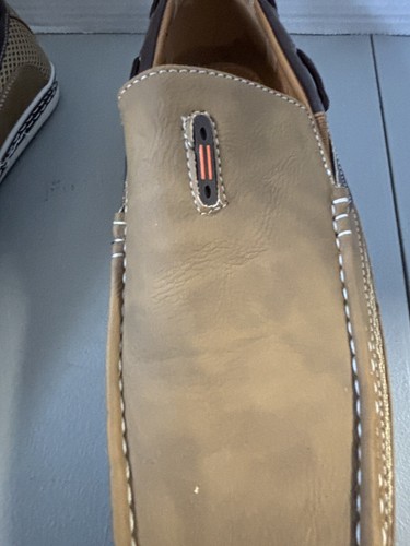 BRIXTON Men's Casual Boat Shoes, Synthetic Uppers, Slip-on, Sz. 13 - Picture 10 of 10