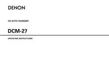 Denon DCM-27 CD Player Owners Manual
