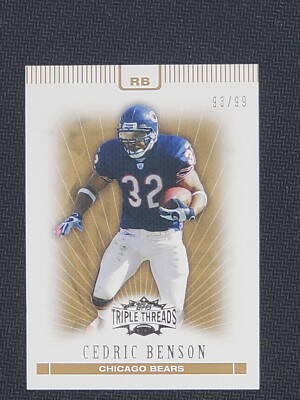 2007 Topps Triple Threads Gold #45 Cedric Benson /99