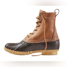 L.L. Bean Vintage Leather Bean Boots Brown Size 8 Waterproof