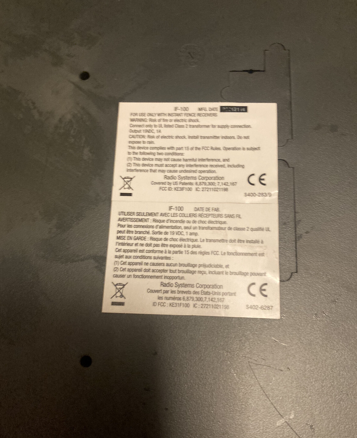 PetSafe IF101 S402855 Wireless Fence Pet Containment System UNIT ONLY