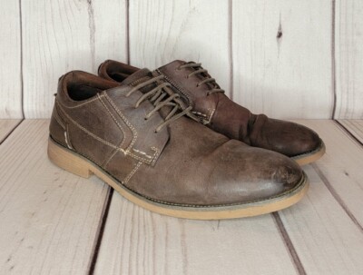 Steve Maddan Men\'s Brown Leather Lace Up Flat Shoes Size US 11.5M Steve Madden Men main image 2