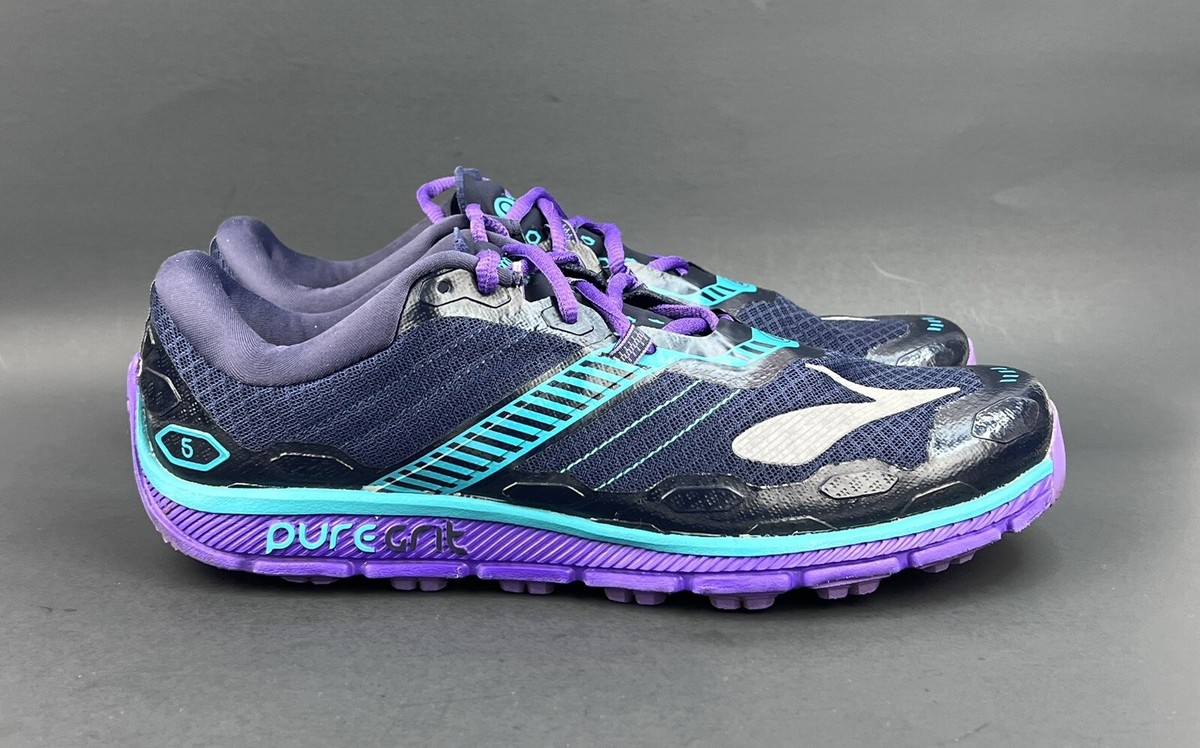 Brooks Women's PureGrit Trail Running Shoes Size B1202301B474 Blue  Purple