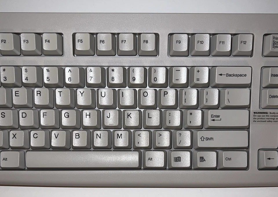 NEW Toshiba KB-2971 Wired Keyboard Computer Off White PS2 QWERTY - Image 4 of 4