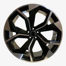 20"rs q8 black pol alloy wheels fits audi a4/a5/a6/s5/a7/a8/q5/q3/ +   tyres