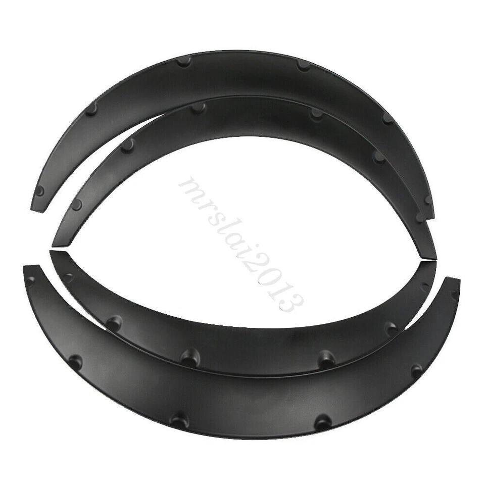 Kit de poliuretano flexible duradero 4 piezas de llamaradas universales para guardabarros coche SUV Foto 3 de 4