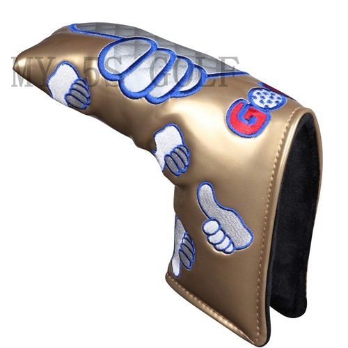 1pc PU Leather Thumb Design Golf Blade Putter Head Cover Magnetic Closure - Picture 18 of 18