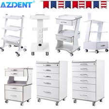 Dental Medical Cart Mobile Storage Cabinet with Drawers/Trolley Cart with Socket