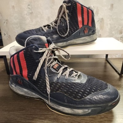 Adidas J Wall 1 Mens Size 11 Blue Red Athletic Running Basketball Shoes Sneakers