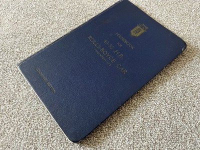 Original Rolls-Royce Phantom II 40/50 HP Handbook Condensed Edition - Vintage