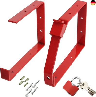 SPARES2GO Universelles, abschließbares Wandleiter-Set mit Doppel- und 