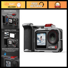 Grip Kit for DJI Action 5 Pro 4 3 - Handle Holder, Expansion Mount, Shutter Butt