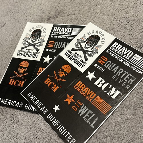BCM Bravo Company USA Gun Fighter, Athlon- Two sheets, 16 Stickers ...