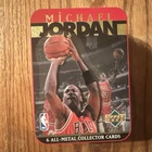 1996 Upper Deck Michael Jordan 6 All-Metal Collector Cards Tin