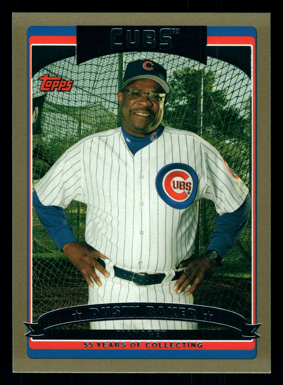 Dusty Baker Chicago Cubs 2006 Topps Gold #271 SN /2006