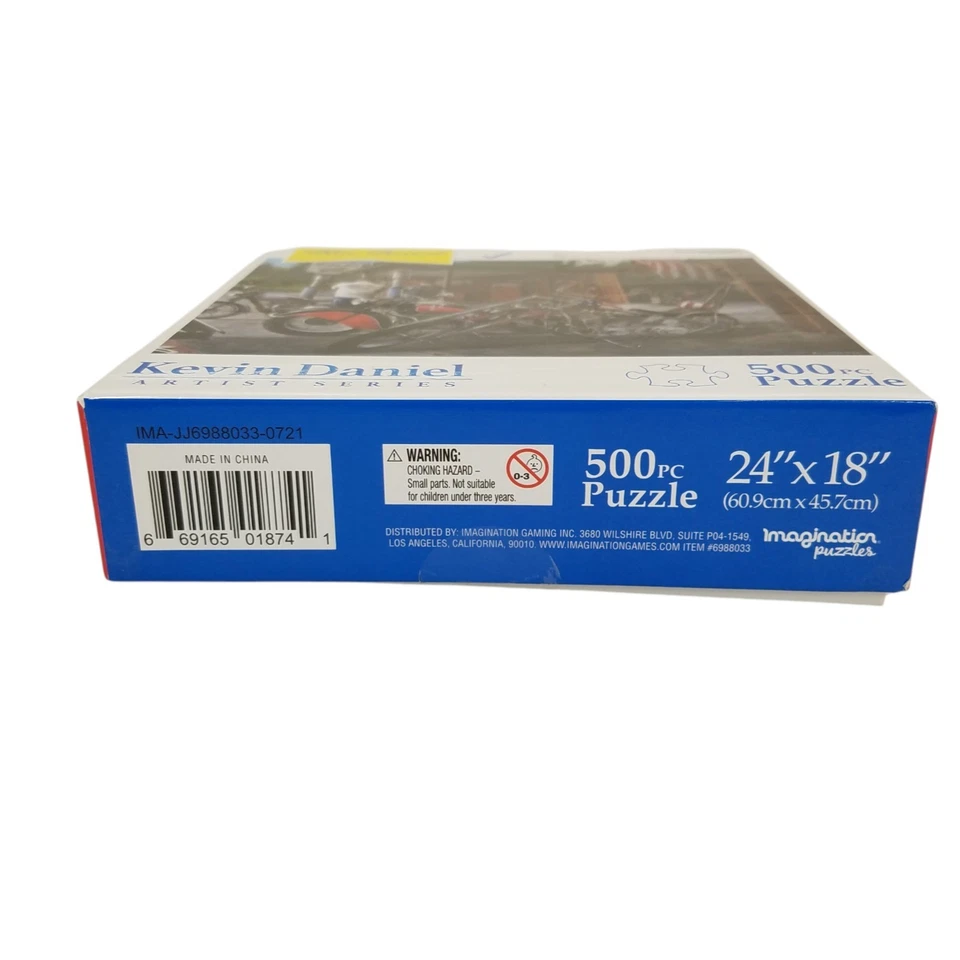 Imagination Puzzles 500 Pieces Kevin Daniel Artist Series Vintage Motorcycles - Image 4 of 4