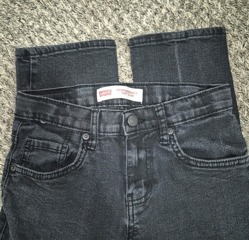 LEVI'S Performance 511 SLIM Black Casual Denim Jeans Size 14 Reg Juniors Teen - Picture 3 of 7