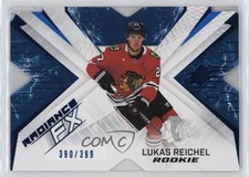 2022-23 SPx Radiance F/X Rookies Blue 390/399 Lukas Reichel #RFX-83 0y2g