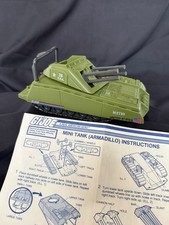 Hasbro G.I. Joe Vintage 1985 Armadillo Mini Tank Complete With Blueprint