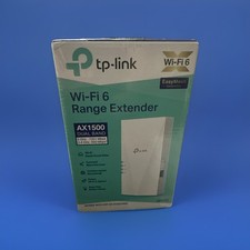 TP-Link AX1500 WiFi 6 Range Extender RE500X White Wall Plug 1500 Ft Dual Band