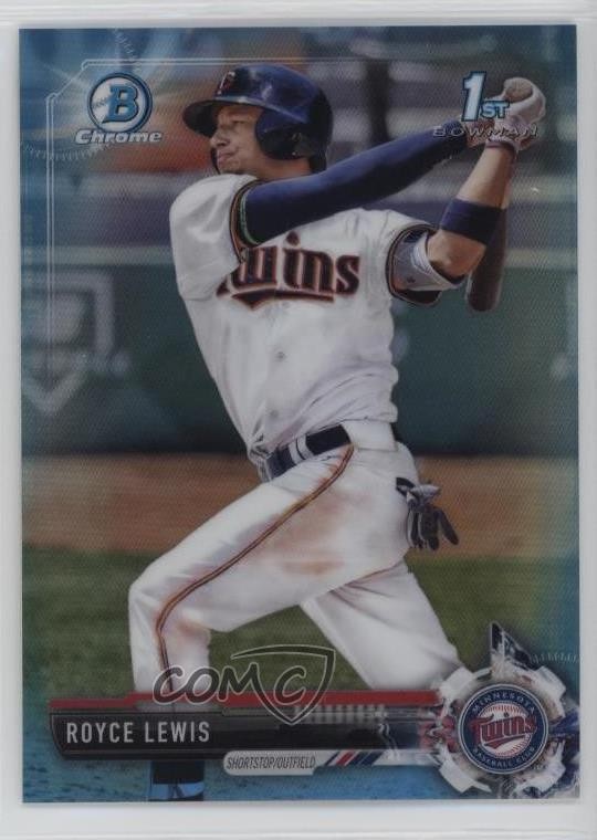 2017 Bowman Draft Chrome Sky Blue Refractor 114/399 Royce Lewis #BDC-1 x0o