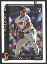 Trevor McDonald #357 2025 Topps San Francisco GiantsRC Rookie