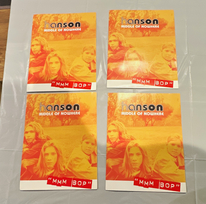 Hanson Middle of Nowhere MMMBop Class Acts Pocket Folders Lot 4
