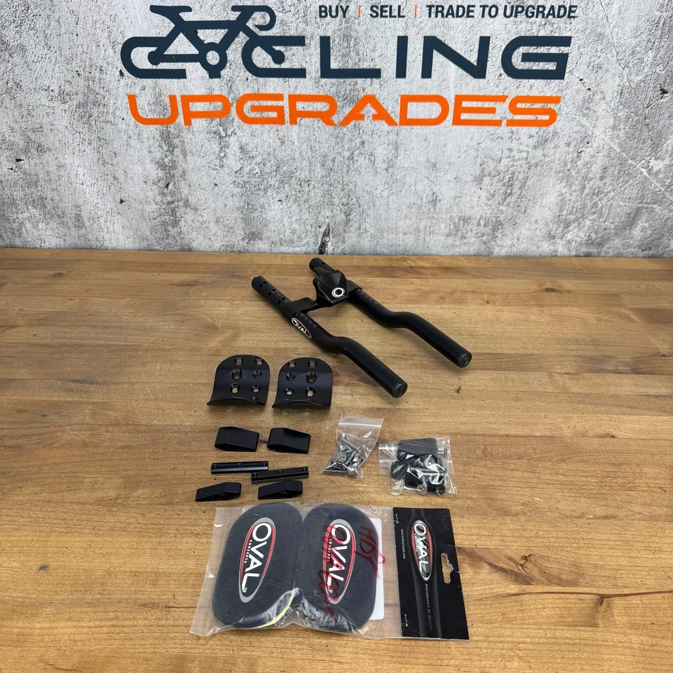 Oval Concepts Aerobar Extensions Alu Vorbau Halterung SCCS mit Riser und Pads - Bild 2 von 4