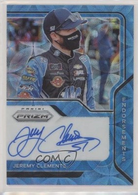 2021 Prizm Endorsements Carolina Blue Scope 16/75 Jeremy Clements #E-JC Auto 0a7