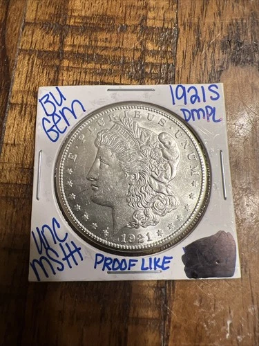 1921 BU GEM MORGAN SILVER DOLLAR UNC MS++ COIN  90% Silver