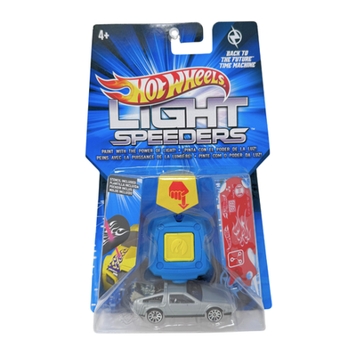 Hot Wheels Light Speeders Back to the Future Time Machine DeLorean