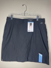 Rafaella Women's Black Stretch Skort with Functional Pockets Size Large NWT