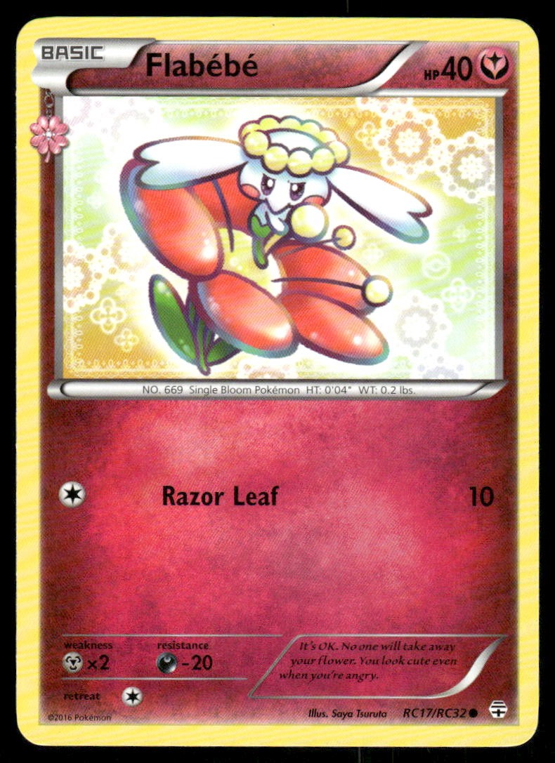 2016 Pokemon Flabebe Common Generations RC17/RC32 LP