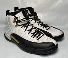 Size 10.5 - Jordan 12 Royalty Taxi CT8013 170 White Black Metallic Gold