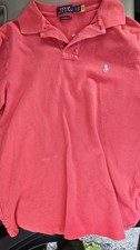 Polo Ralph Lauren Custom Slim Fit Pink Cotton Polo Shirt Men s S Short Sleeve