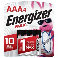 Energizer MAX AAA Batteries 4 Pack , Triple A Alkaline Batteries